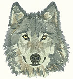 Wolf Portrait - Vodmochka Embroidery Design Picture - Click to Enlarge